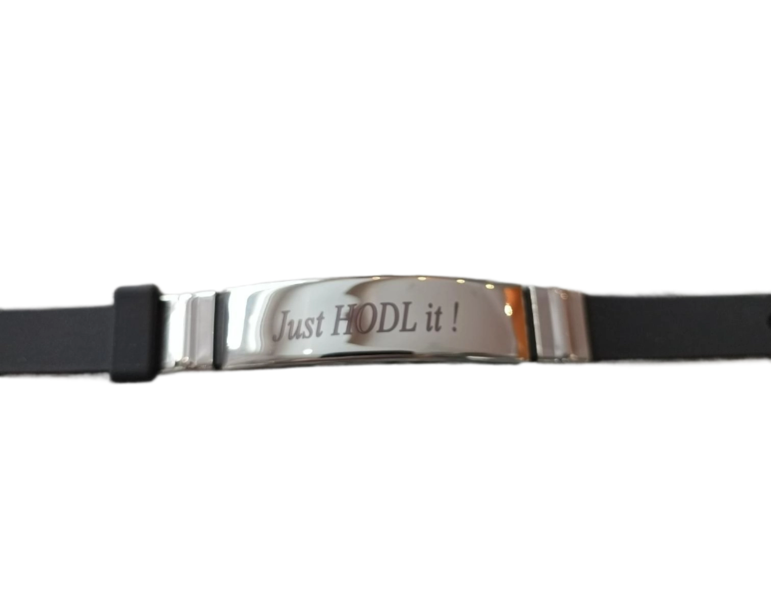 Stylisches Armband mit dem Slogan „Just HODL® It“ – Zeige deinen Krypto-Spirit!