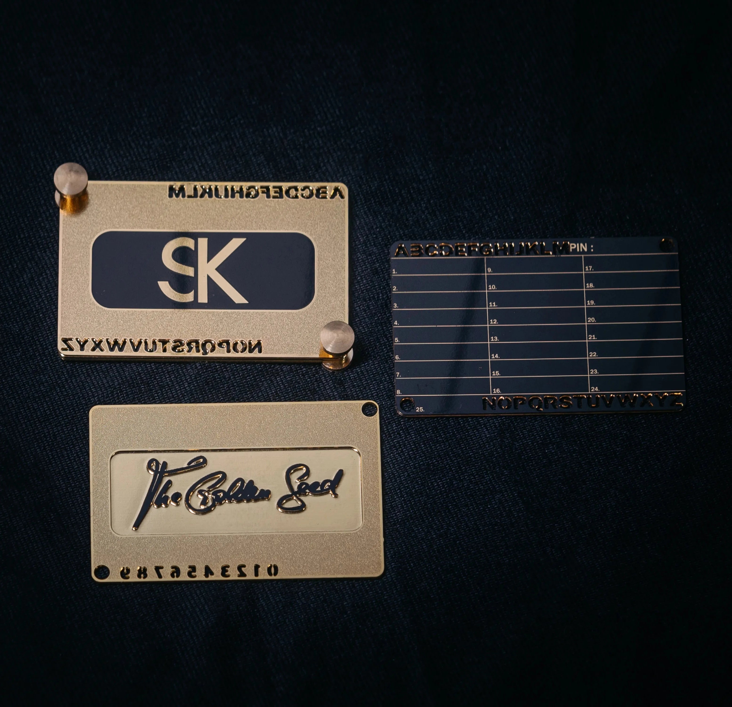 „Swiss Steelwallet The Golden Seed All-in-one-Set – Sicherer, robuster und langlebiger Schutz für deine Seed Phrase"