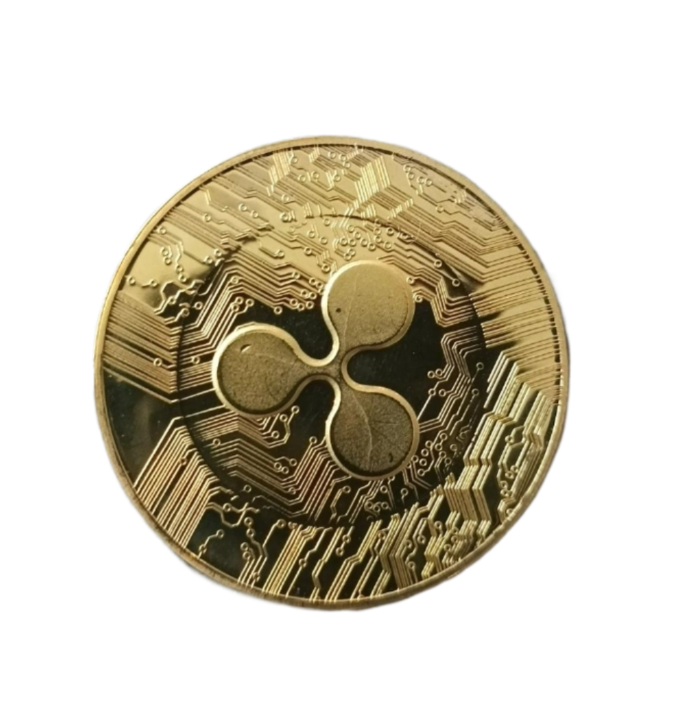 Edle Ripple XRP Münze in Gold – Ein Symbol für die Zukunft des globalen Zahlungsverkehrs