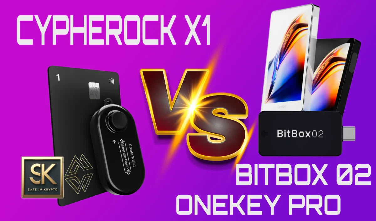 🥊 Cypherock X1 vs. BitBox02 vs. OneKey Pro: Wer gewinnt das Sicherheitsduell 2025?
