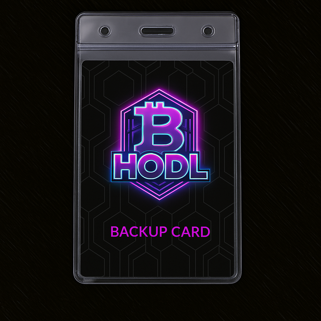 Sicherheitshülle 🔐 HODL Protect Sleeve™ – Die Extraschicht für dein Seed-Backup