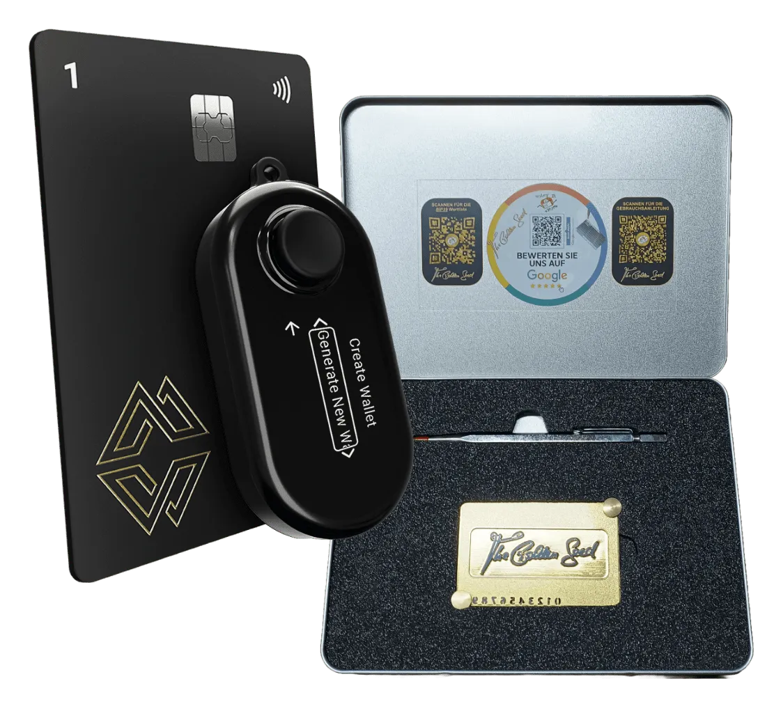 Steelwallet &amp; Hardwarewallet „Krypto-Fort Knox: The Golden Seed und Cypherock X1 im exklusiven Bundle“