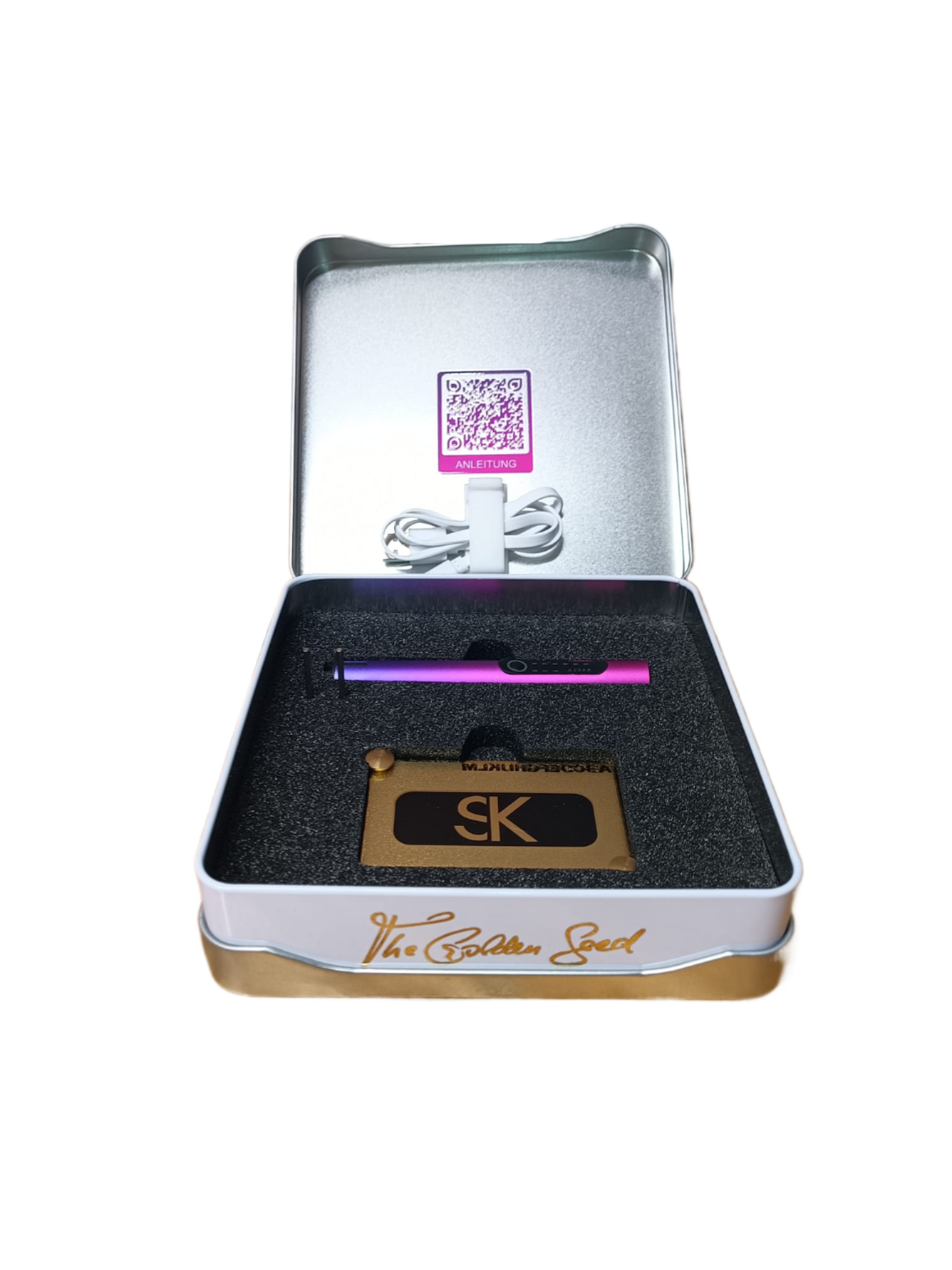 Swiss Steelwallet The Golden Seed 2.0 „Sicherheit trifft auf Einfachheit&quot; Pro Edition Seed Phrase elektrisch gravieren.