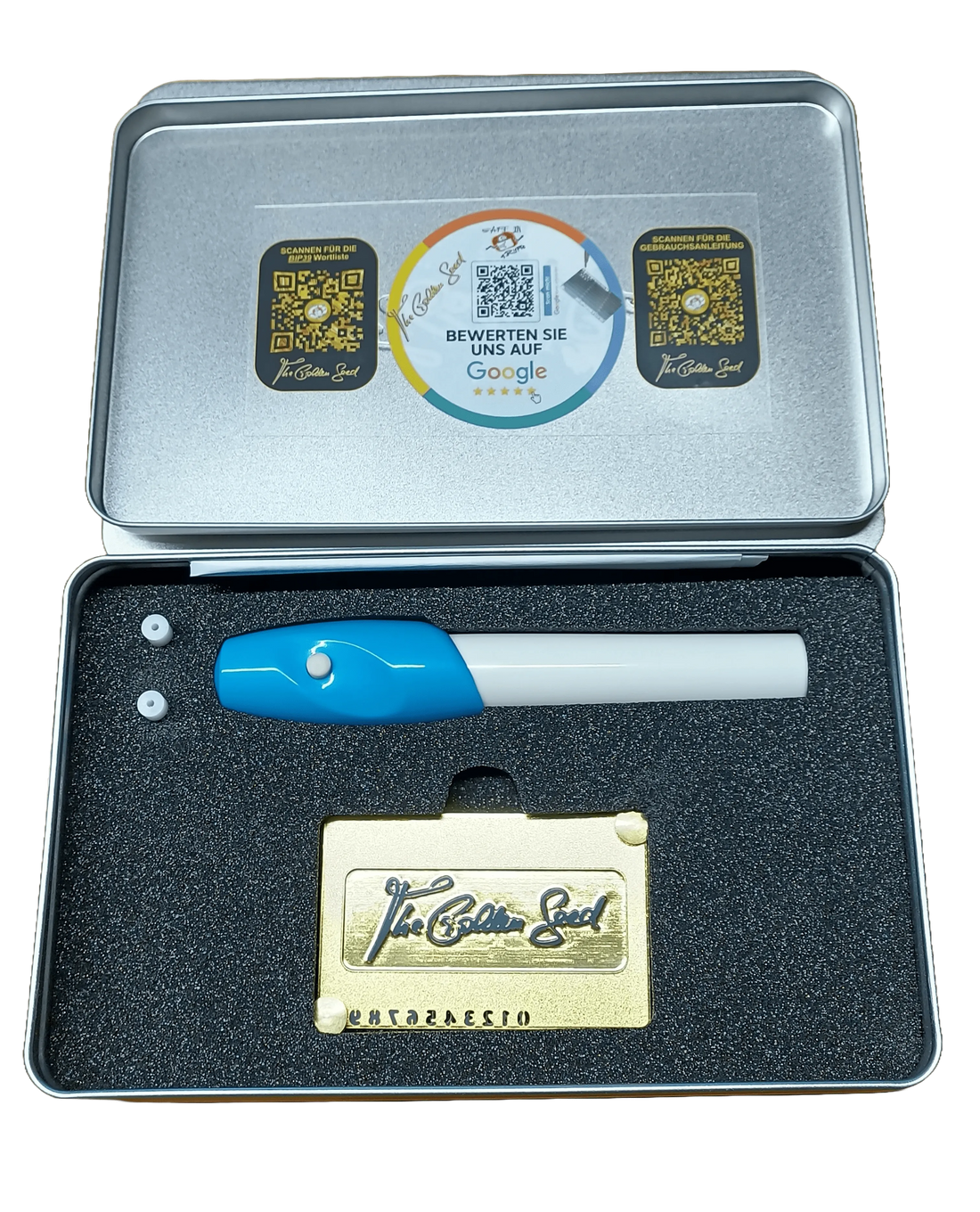 Swiss Steelwallet The Golden Seed  „Sicherheit trifft auf Einfachheit&quot; Pro Edition Seed Phrase elektrisch gravieren.