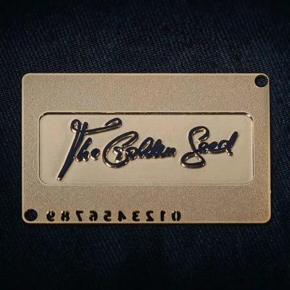 Steelwallet Metallplatte - The Golden Seed Numbers nur Karte