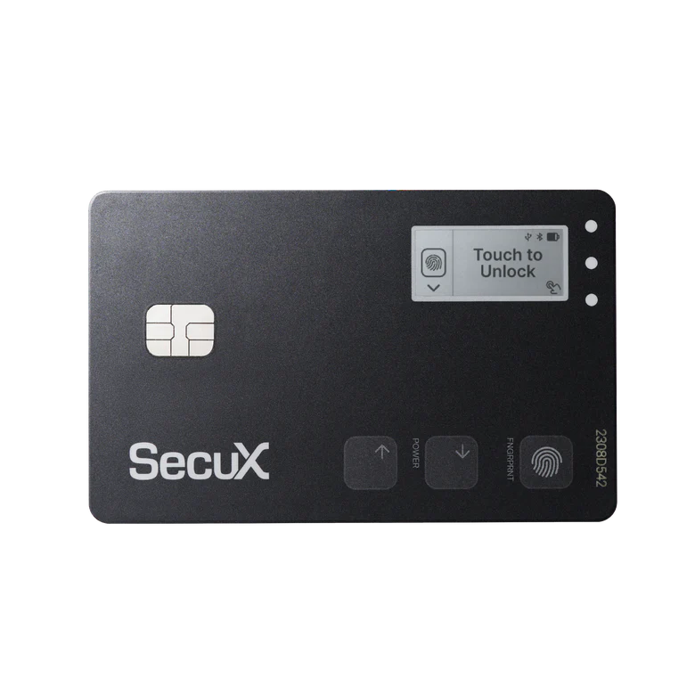 Hardwarewallet SecuX Shield BIO – Biometrische Sicherheit auf höchstem Niveau