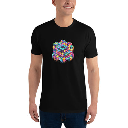 Blockchain Rainbow Kurzärmeliges T-Shirt