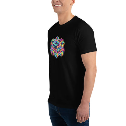 Blockchain Rainbow Kurzärmeliges T-Shirt