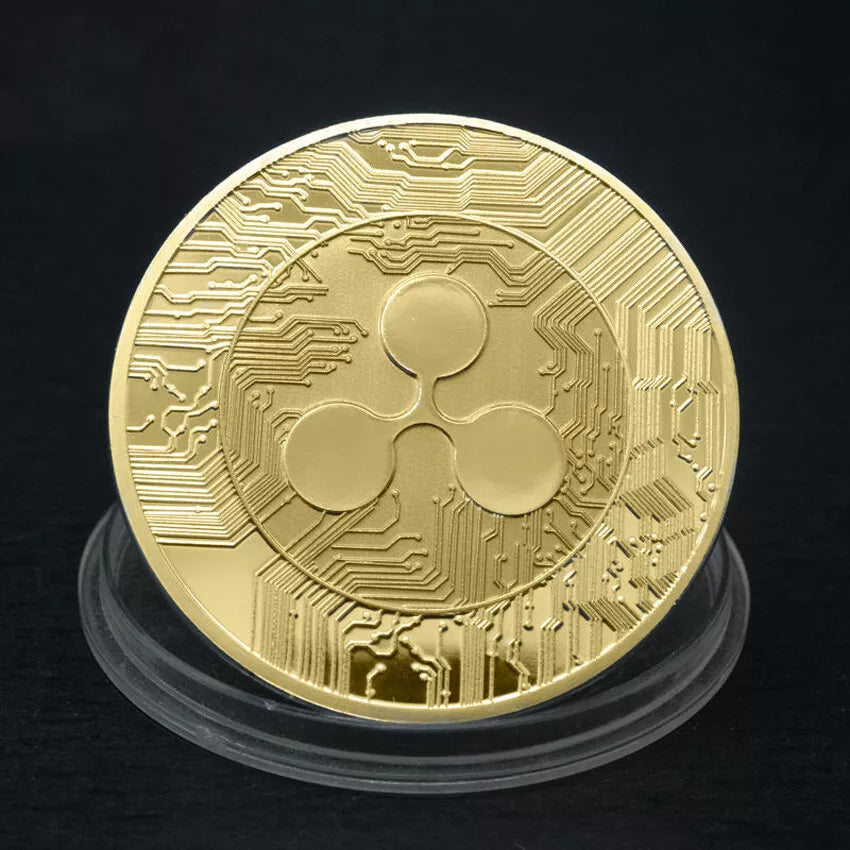 Edle Ripple XRP Münze in Gold – Ein Symbol für die Zukunft des globalen Zahlungsverkehrs